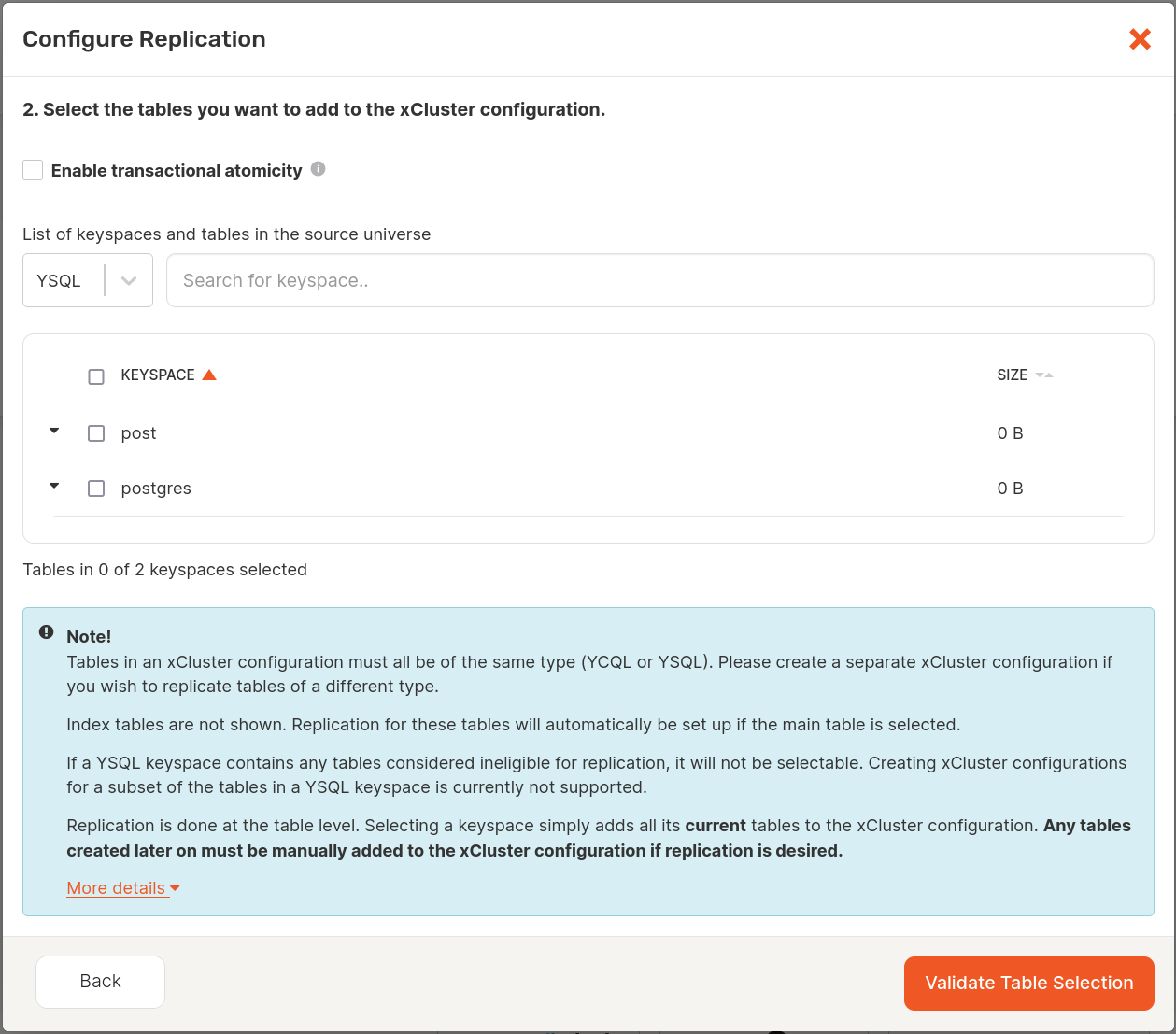 Create Replication